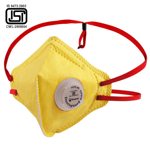 Reusable dust mask for woodworking by Dustoguard Series providing durable protection and comfort in industrial workshop environments. dustoguard exhale